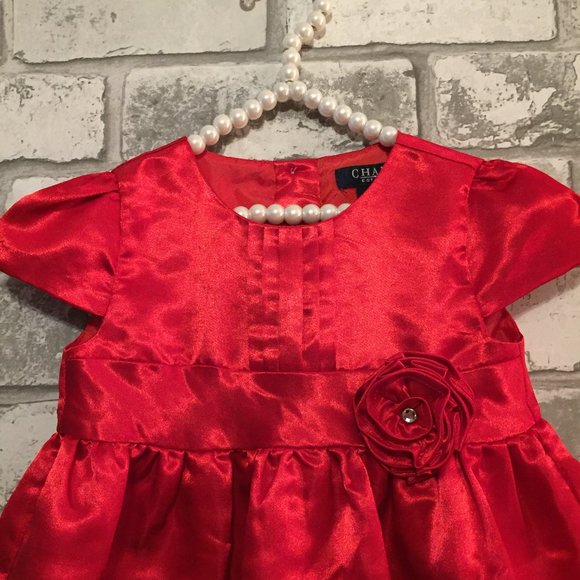 Chaps Baby Girl's Holiday Dress Size 18 Months - Picture 2 of 9